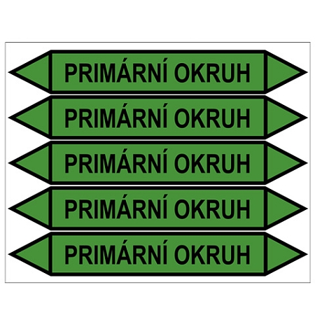 Značení potrubí, primární okruh